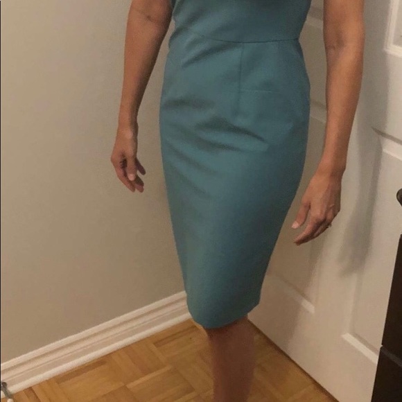 Roland Mouret Aqua Blue Stretch Dress - Picture 3 of 8